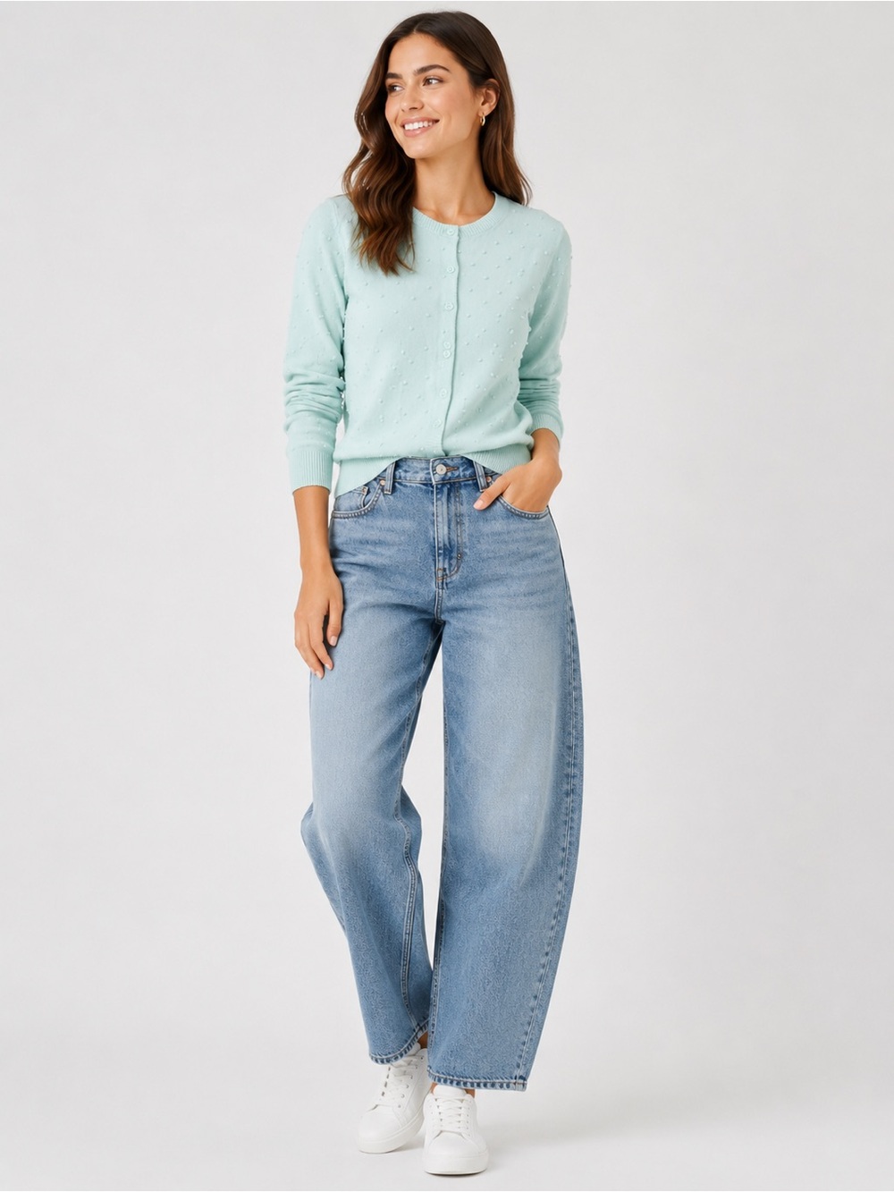 Lord & Taylor Light Blue Cardigan